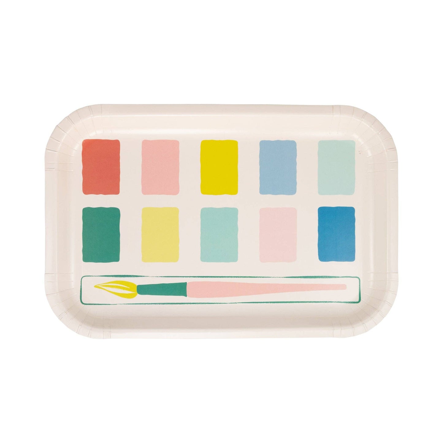 Paint Palette Shaped Plates 8ct
