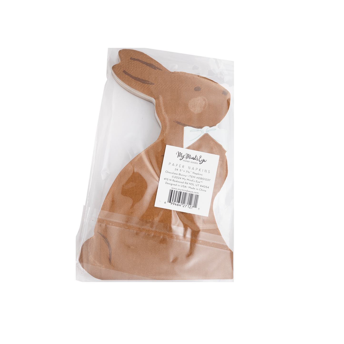 Chocolate Bunny Napkin 24ct