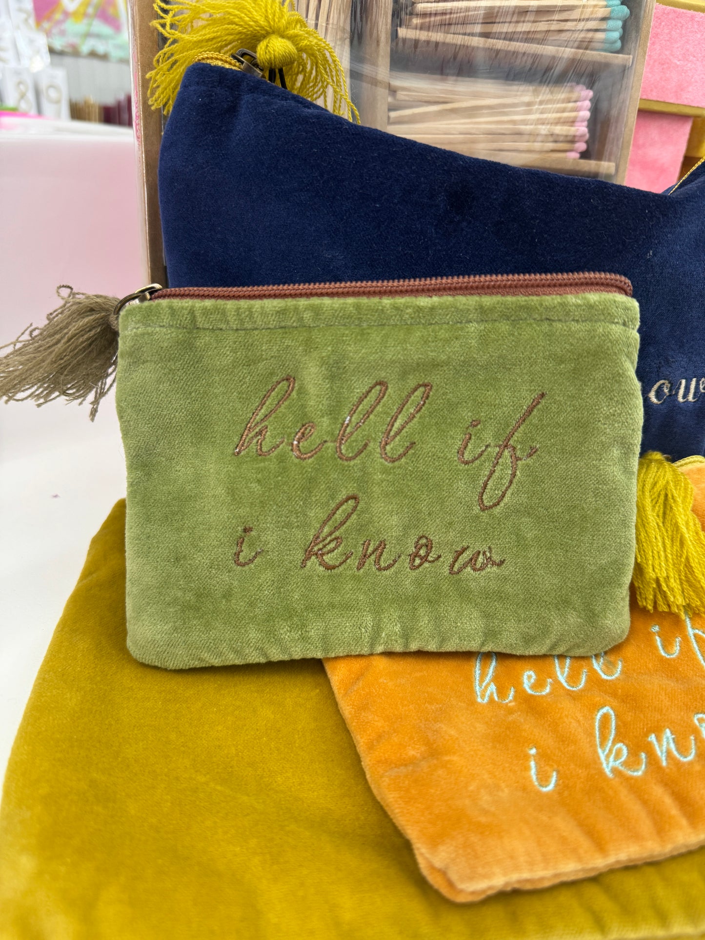 Hell if I know embroidered bags
