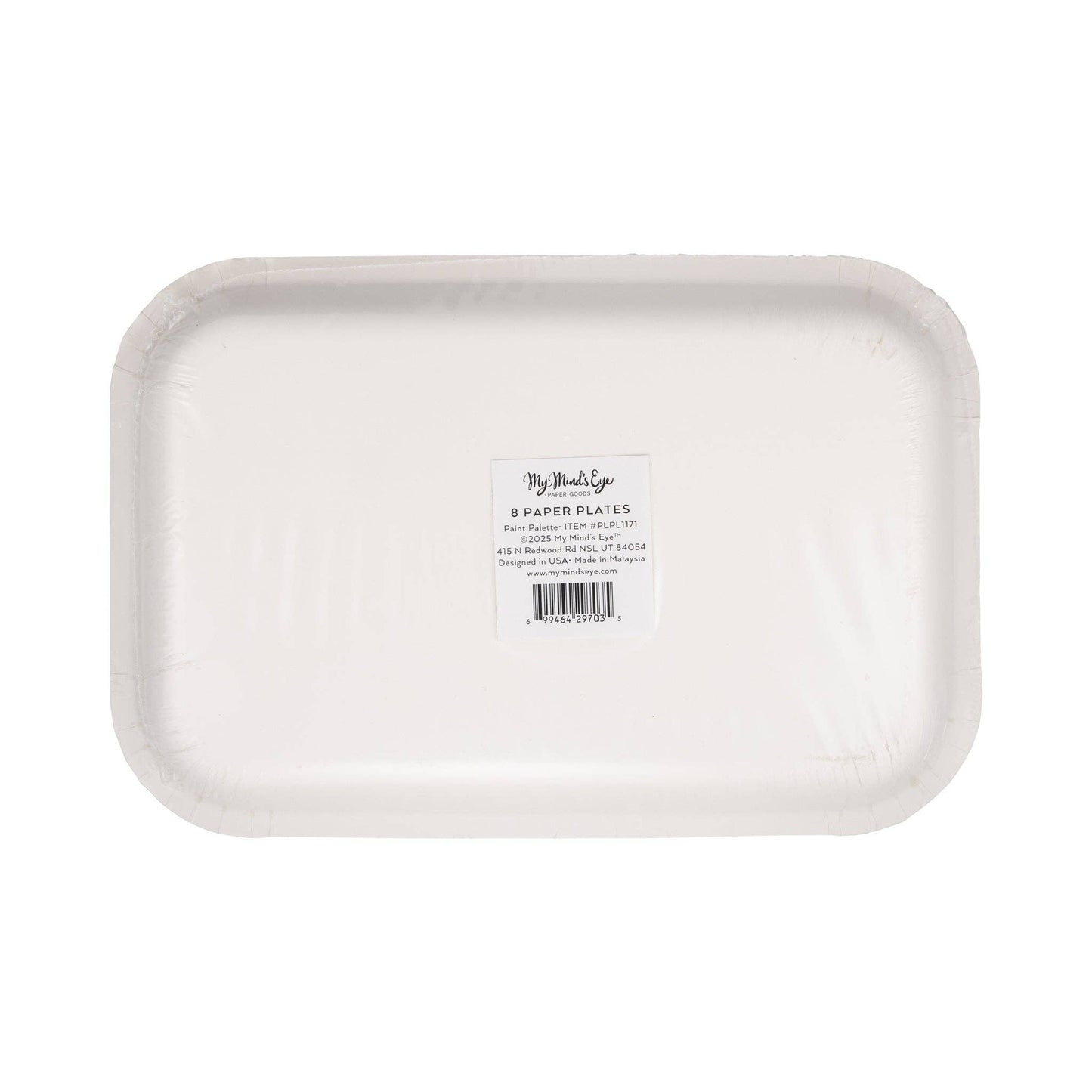 Paint Palette Shaped Plates 8ct