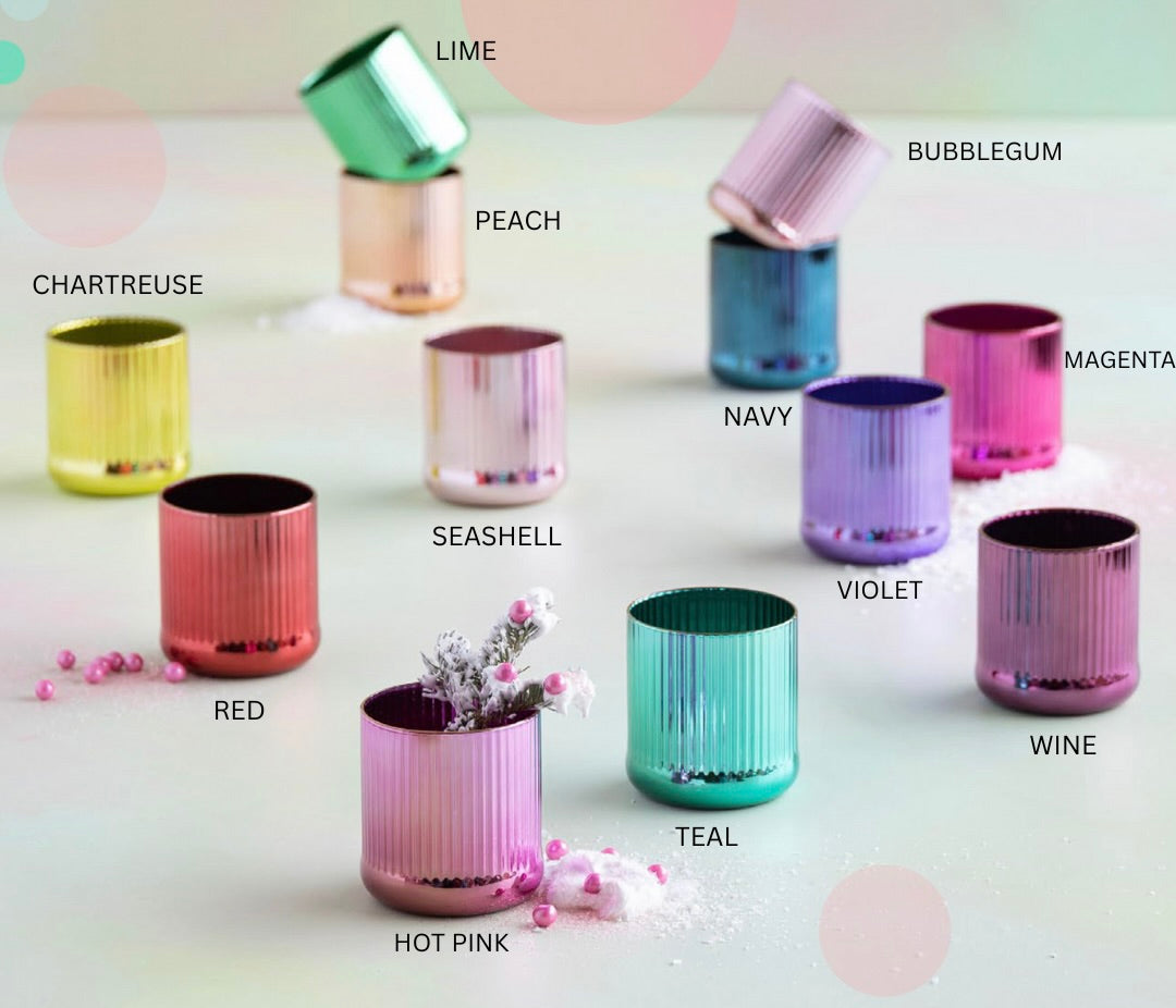 Glitterville Rainbow Reflective Sipper Glass