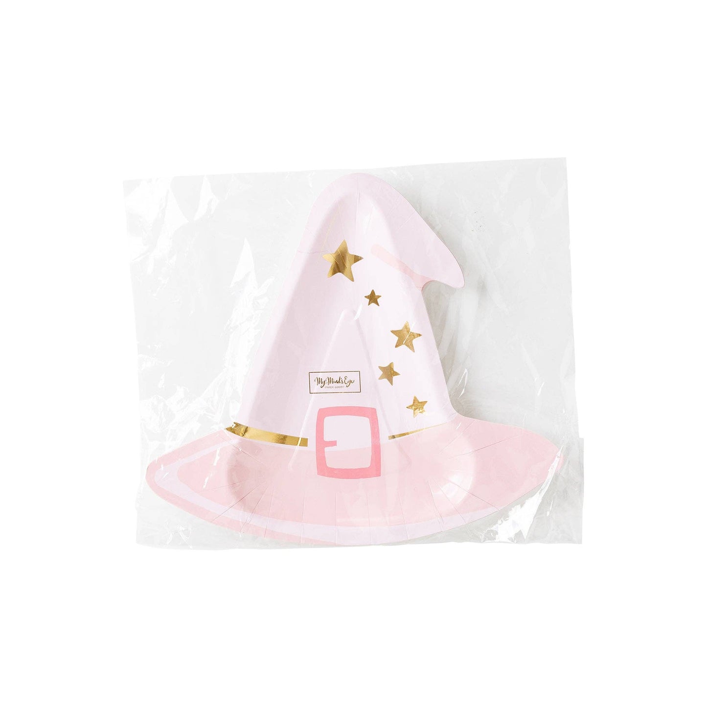 Pink Witch Hat Plate 8ct