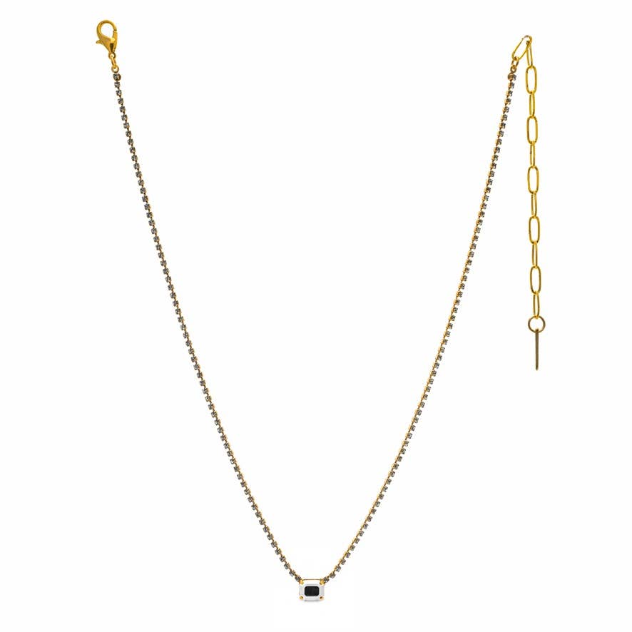 Rhys Square Necklace- Iris