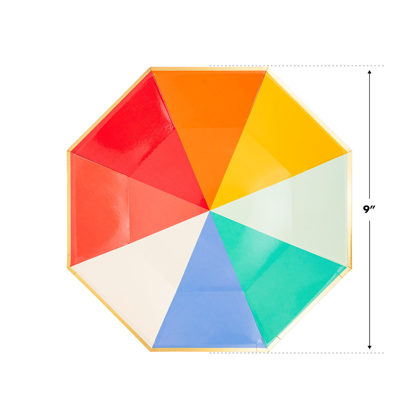 Primary Color Block- Beach Ball Plates 12ct