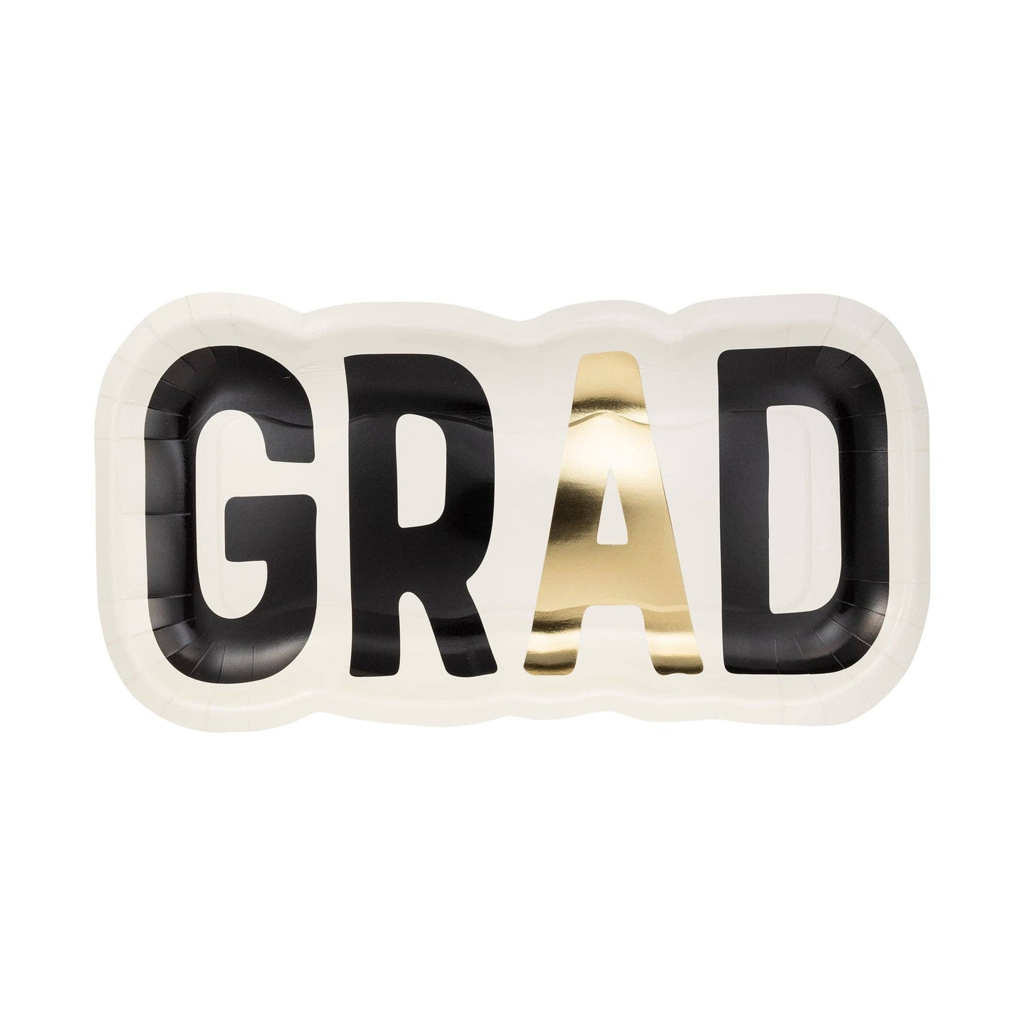 GRAD Shaped Paper Plates 8ct