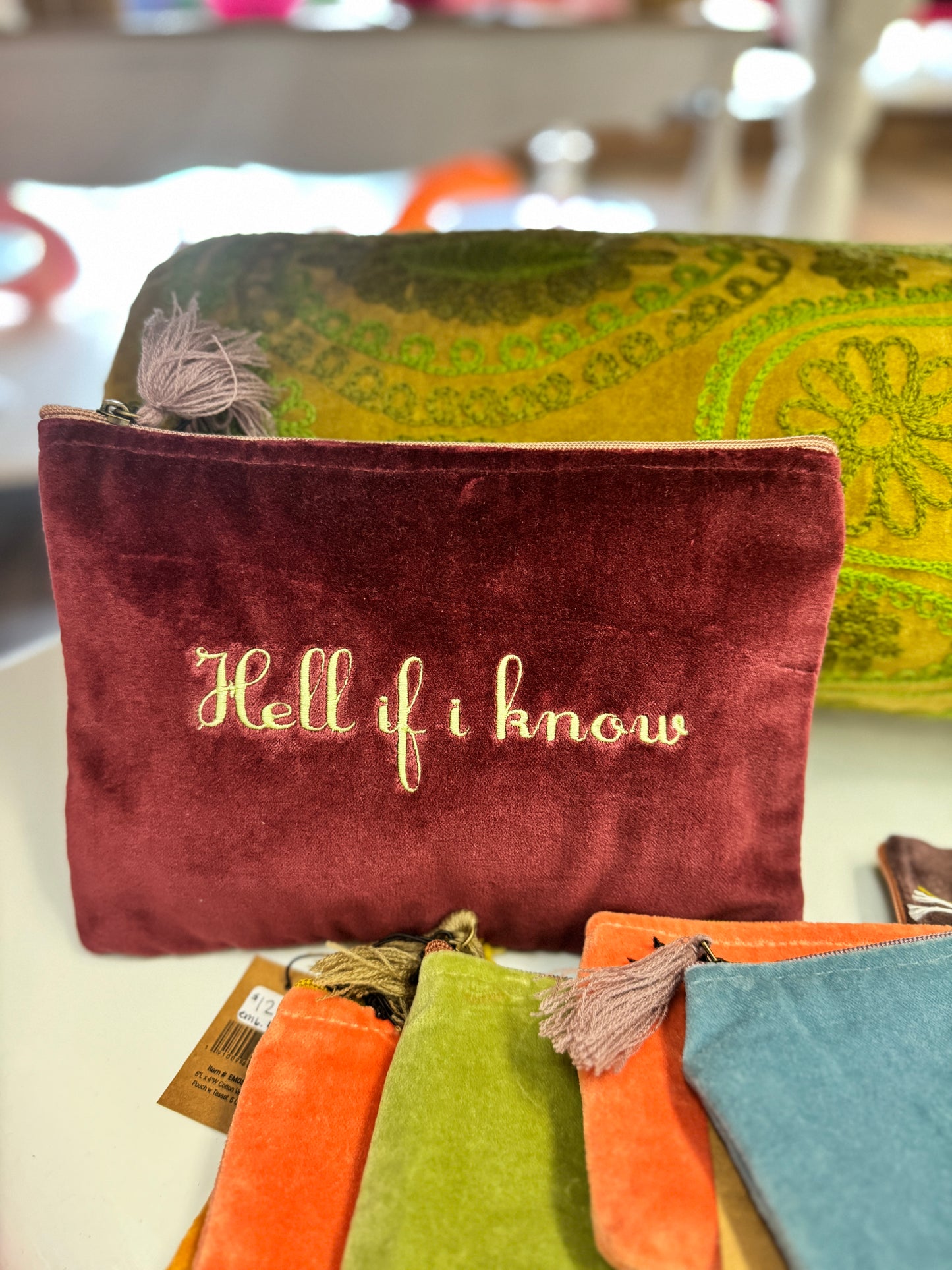 Hell if I know embroidered bags