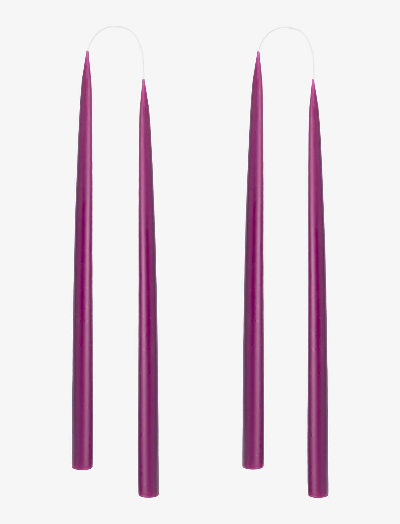 Maroon Taper Candle 10"