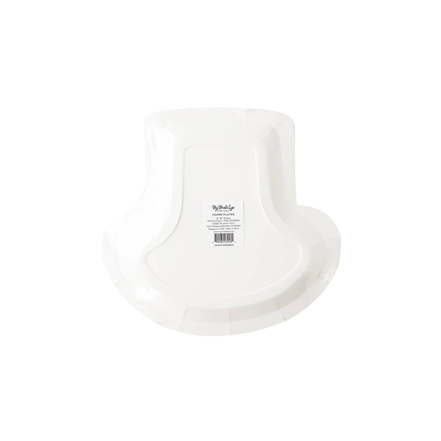 Happy New Year Hat Plate 8ct