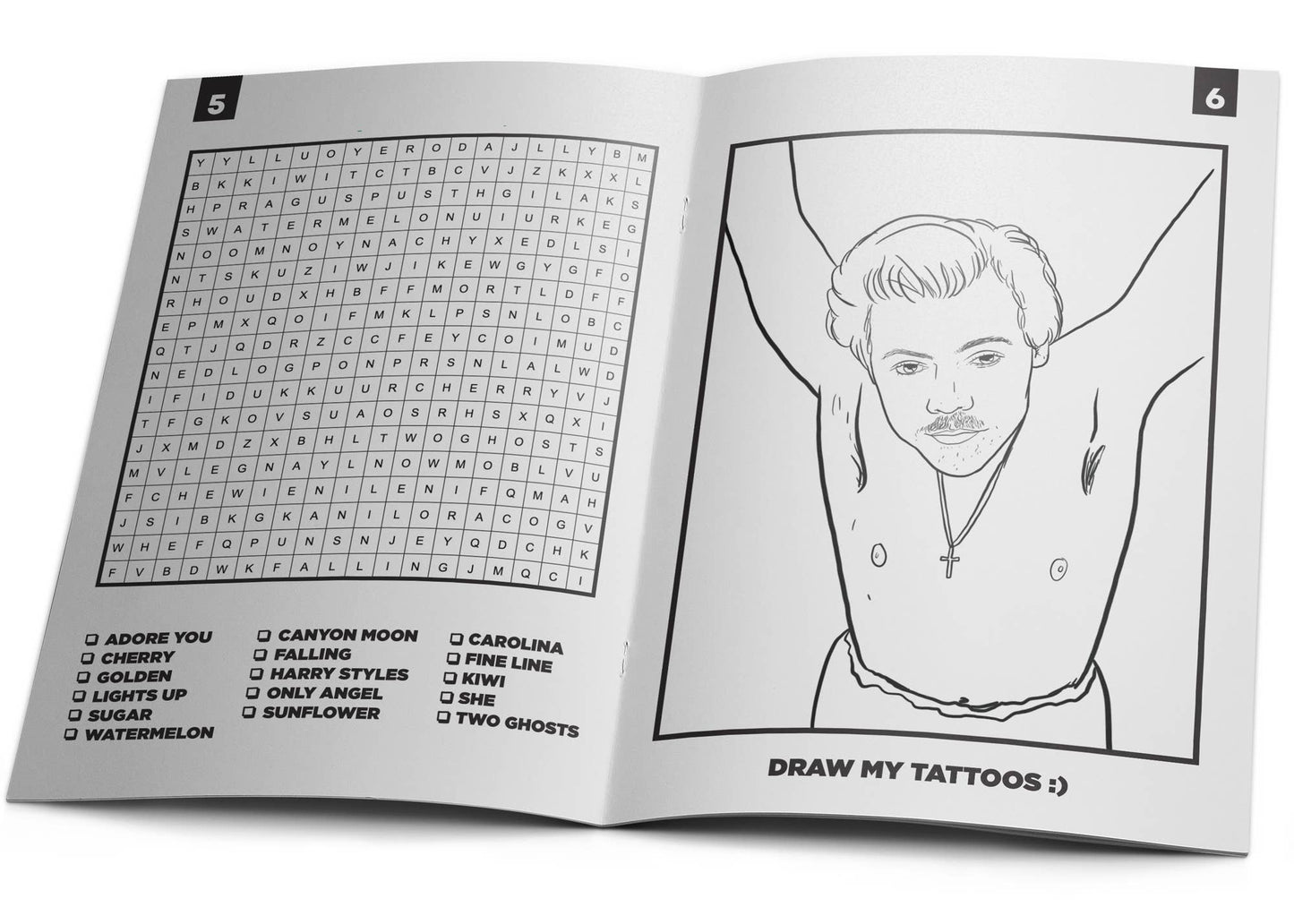 Harry Styles Activity Coloring Book