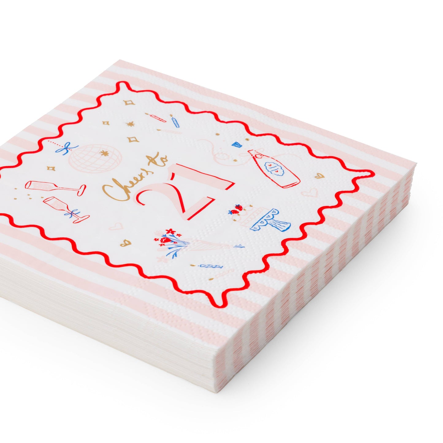 CHEERS TO 21 ICON COCKTAIL NAPKINS