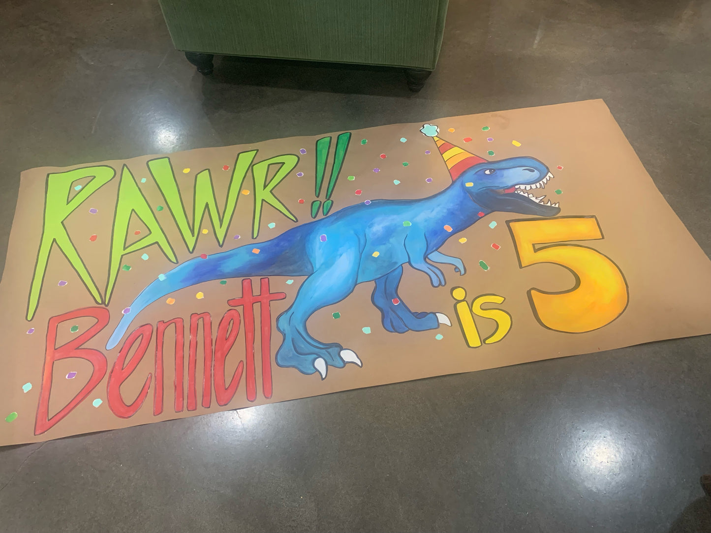 Custom Banner painted by Lee Ann Thompson