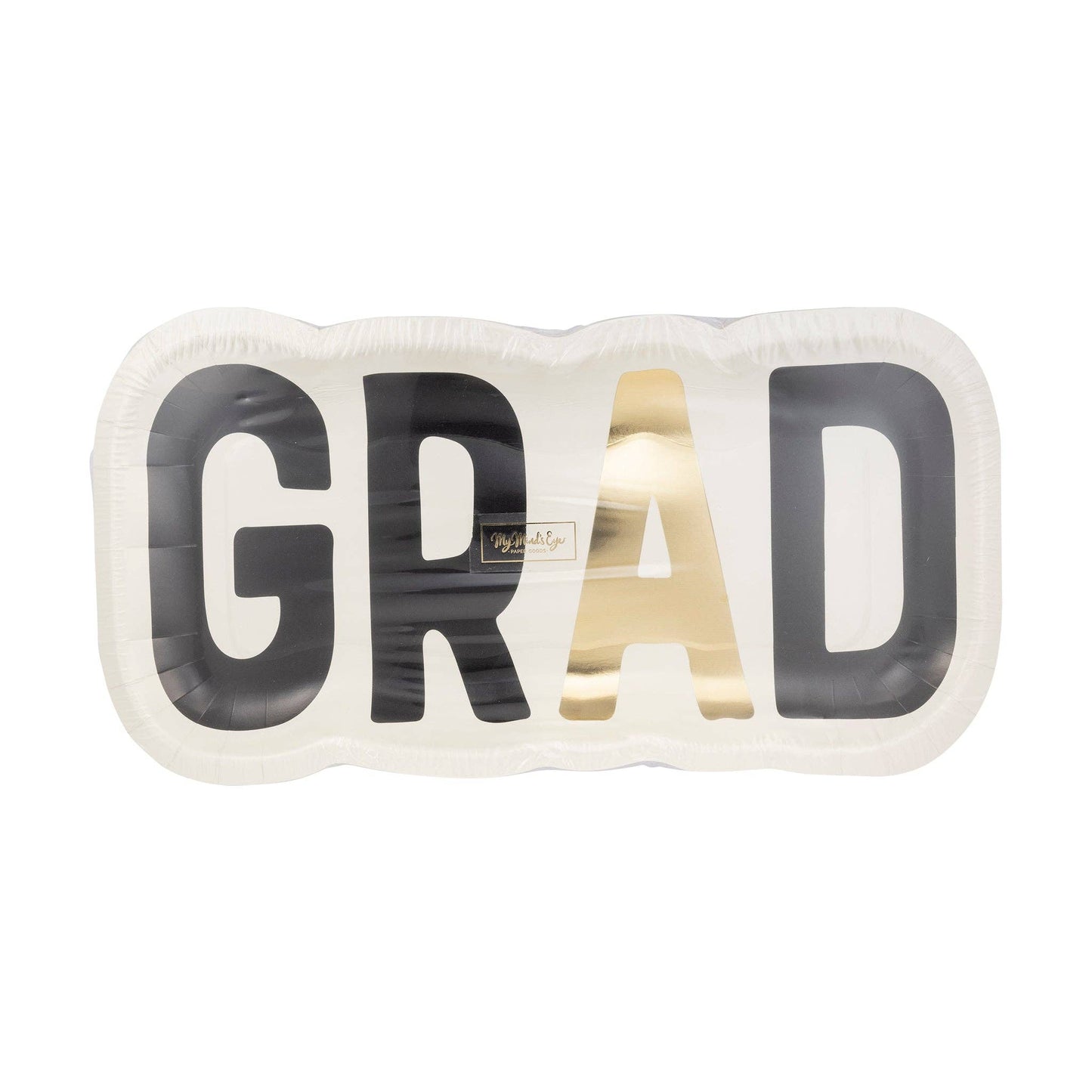 GRAD Shaped Paper Plates 8ct