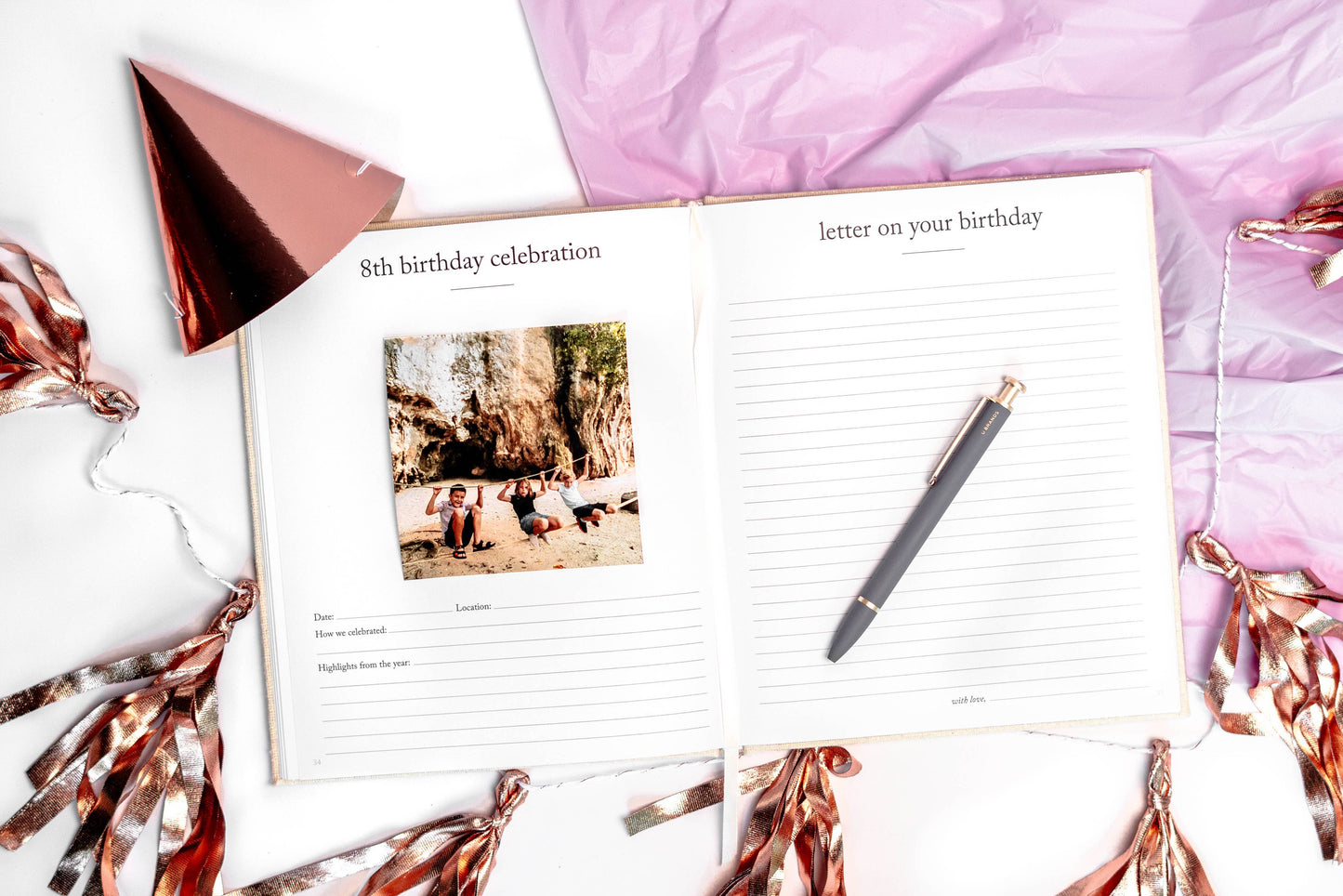 Birthday Memory Book | Birthday Guest Book | Christmas Gift
