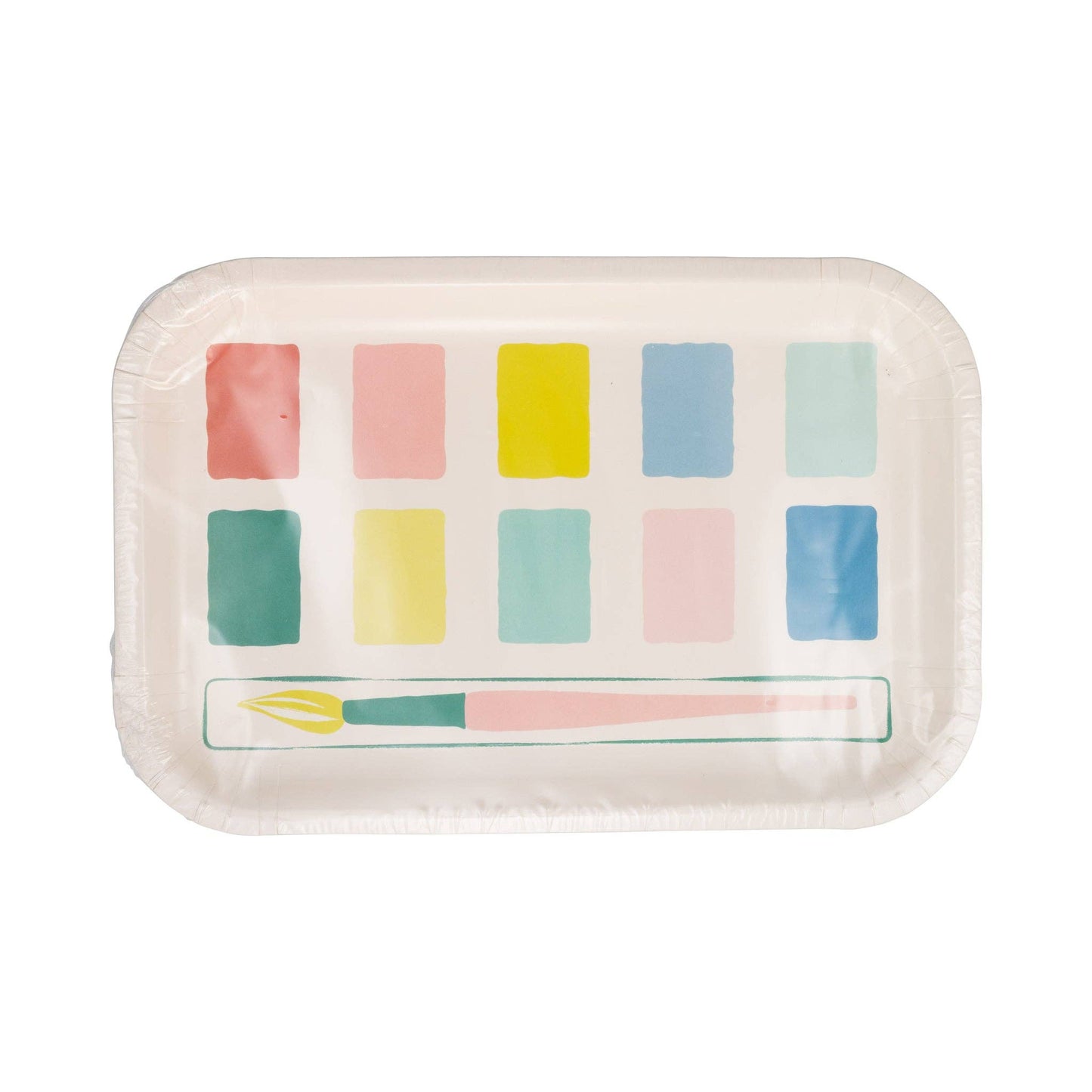 Paint Palette Shaped Plates 8ct