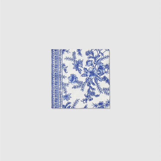 French Blue Toile Dinner Napkins-25ct