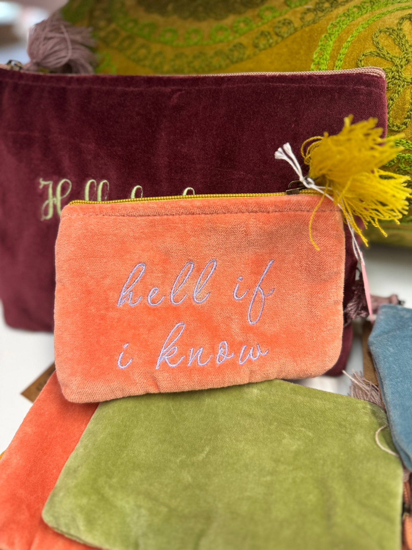 Hell if I know embroidered bags