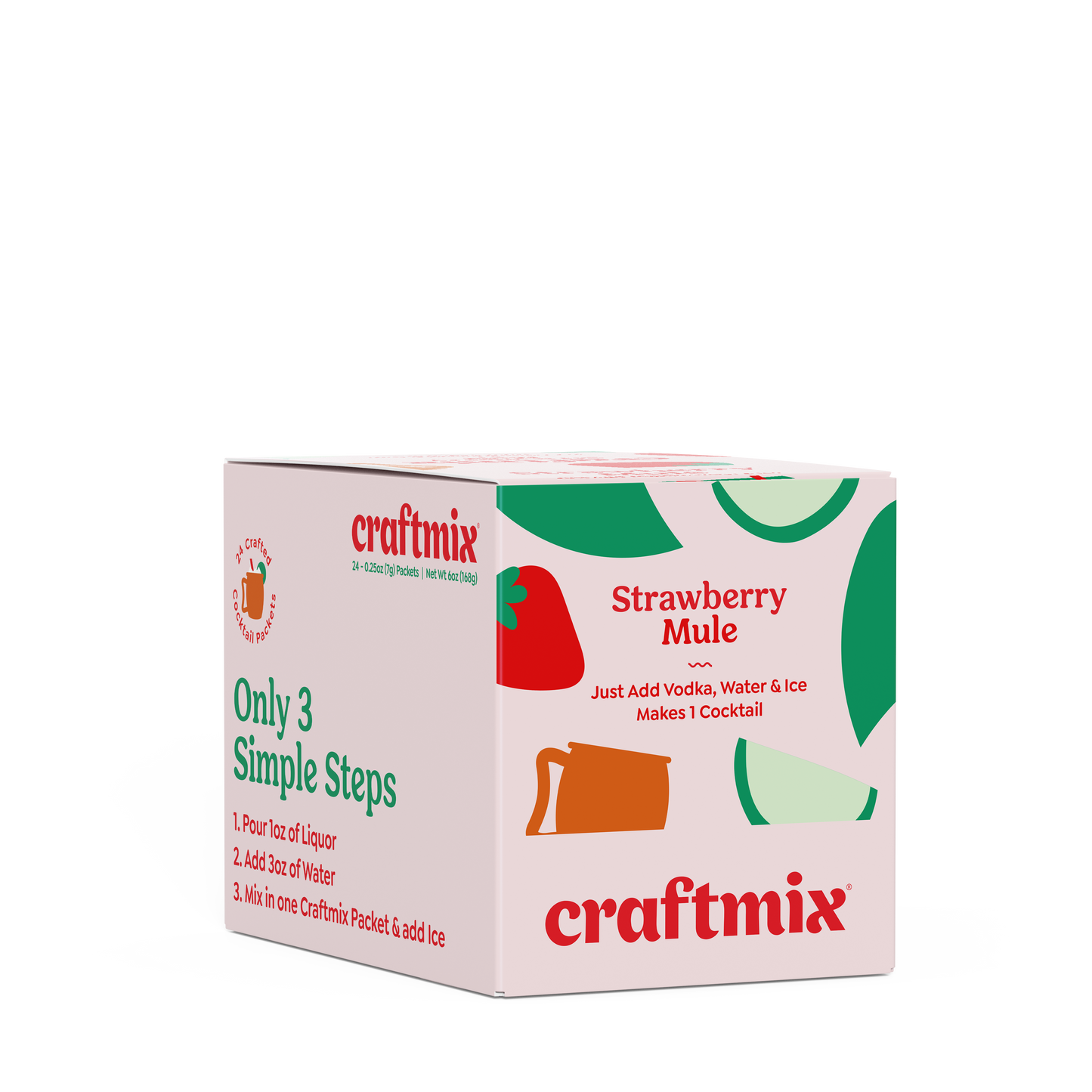 Strawberry Mule Cocktail / Mocktail Mixer Single Packet