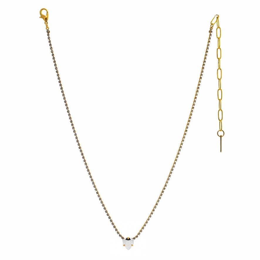 Rhys Necklace in Triangle: Chrome
