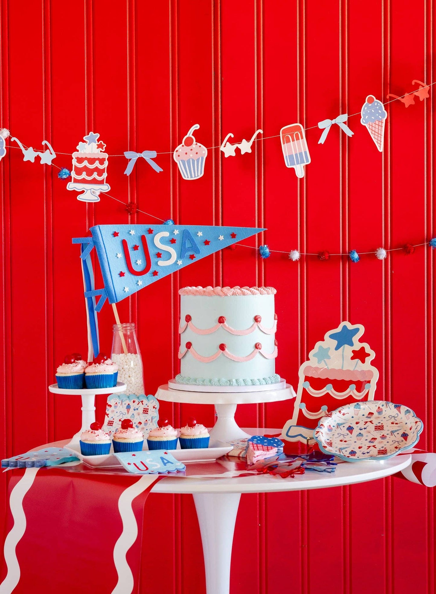 Summer Cake Shaped 11" Paper Plate