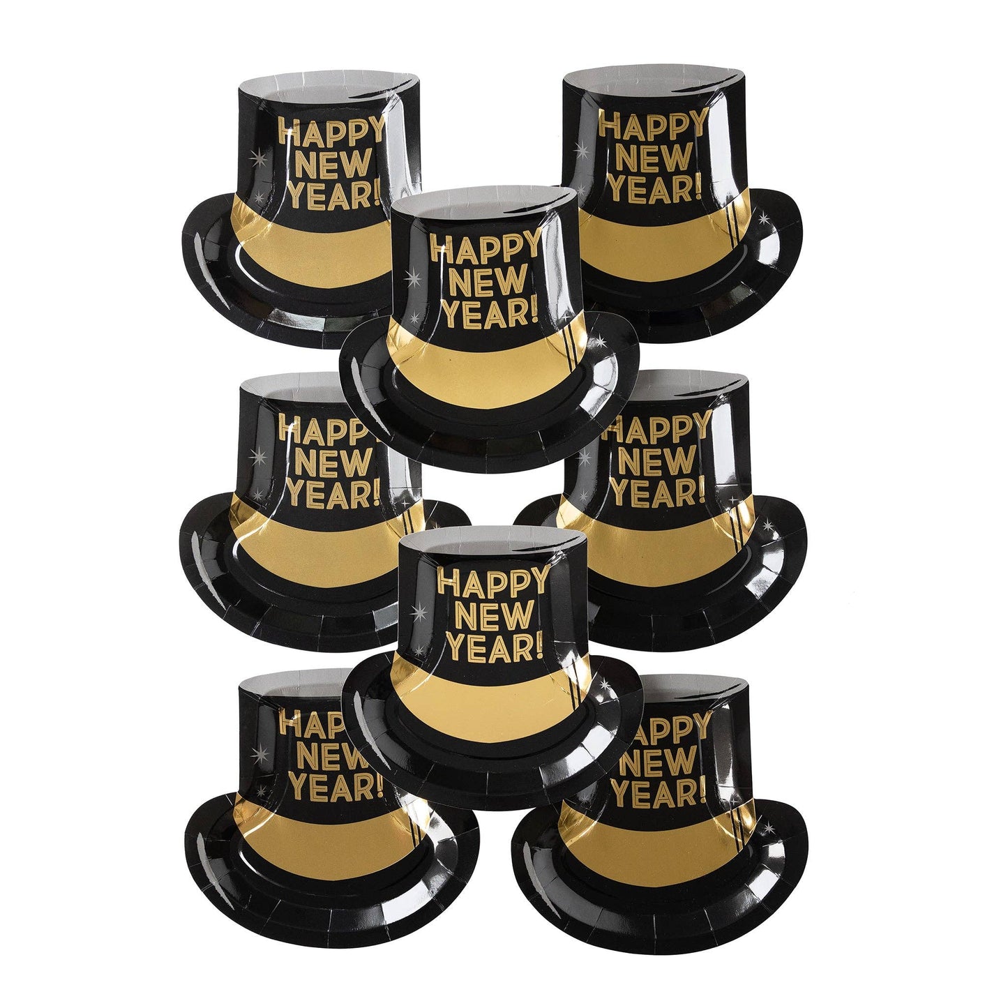 Happy New Year Hat Plate 8ct