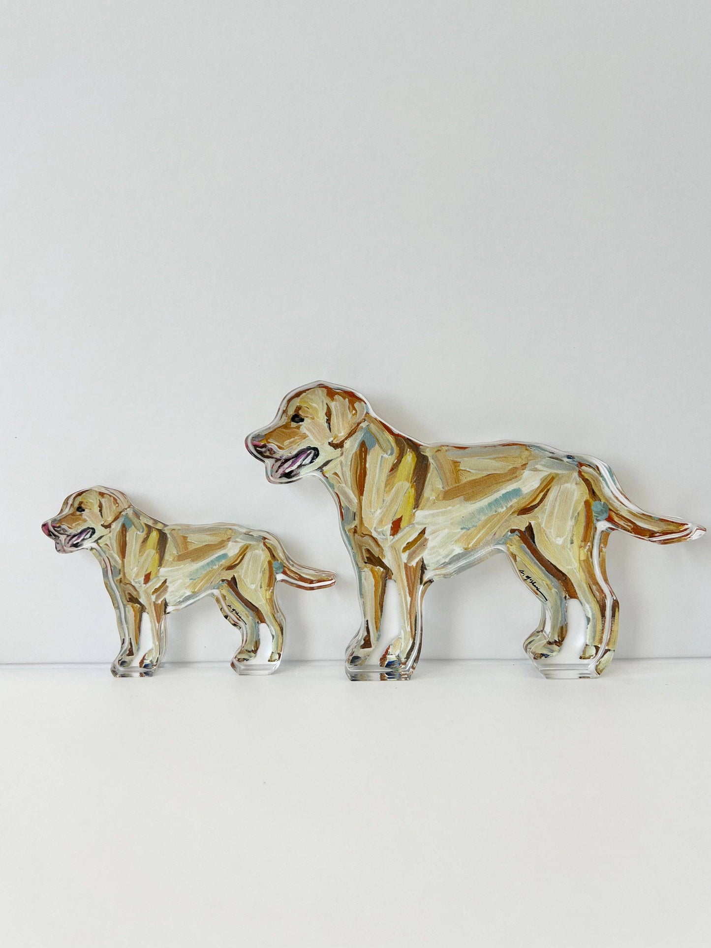 Yellows Lab Acrylic Small Shelfie