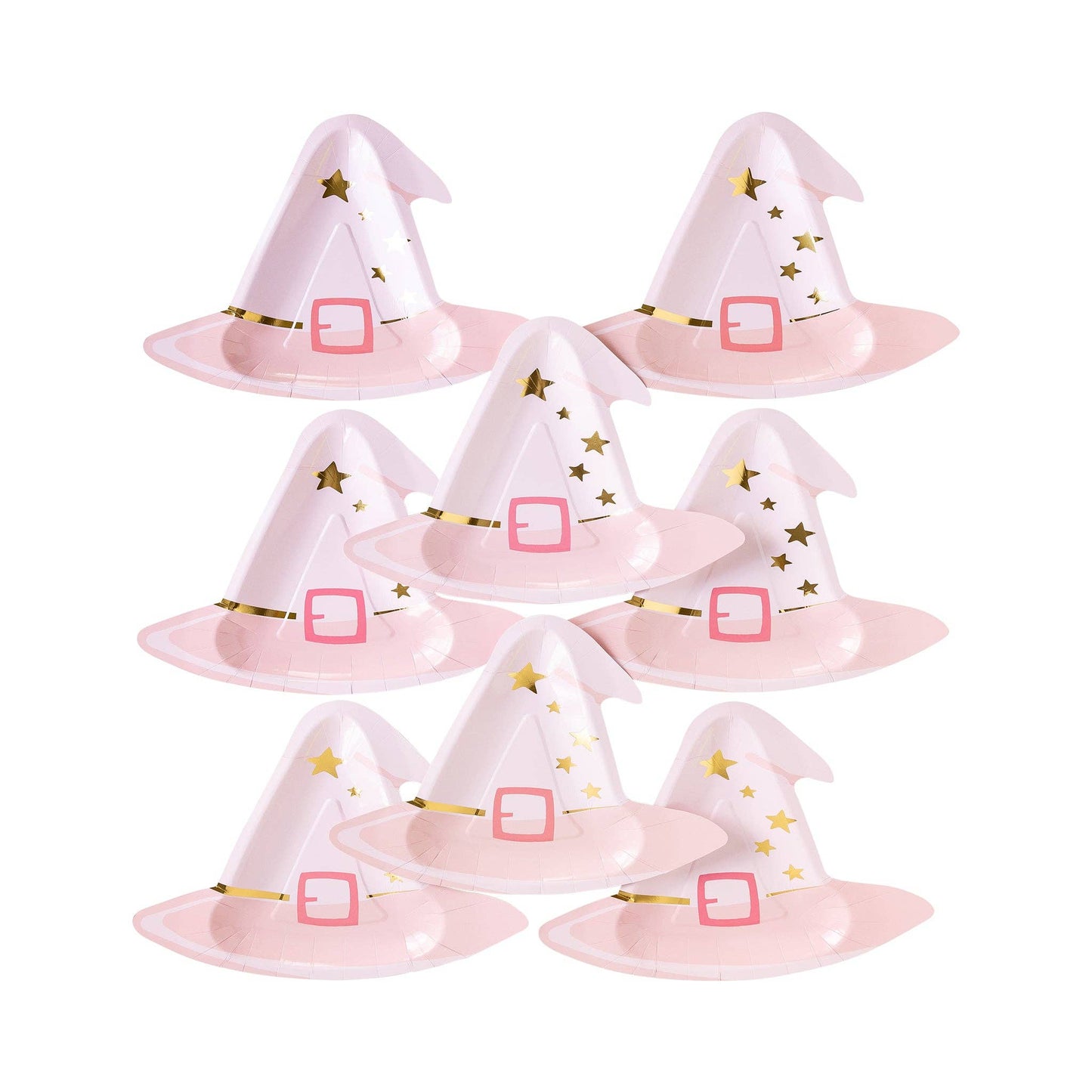Pink Witch Hat Plate 8ct
