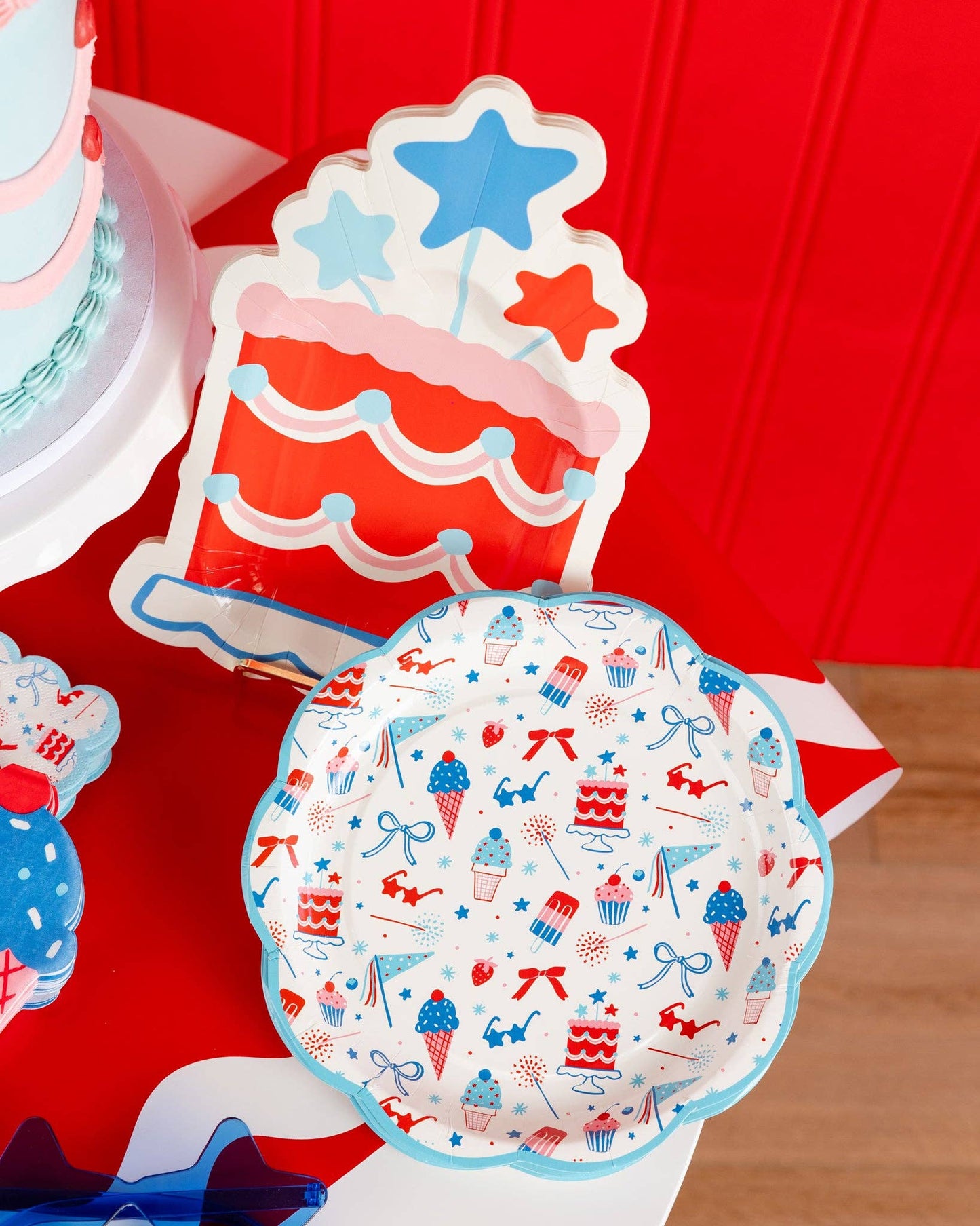 Summer Cake Shaped 11" Paper Plate