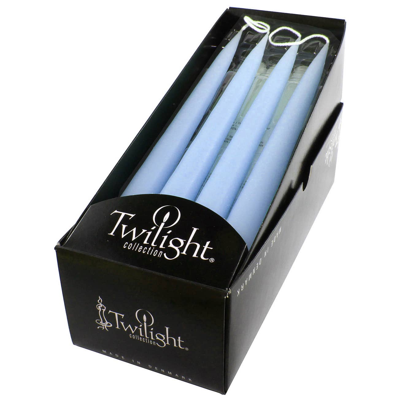 Light Blue Danish Taper Candle 8" & 14"