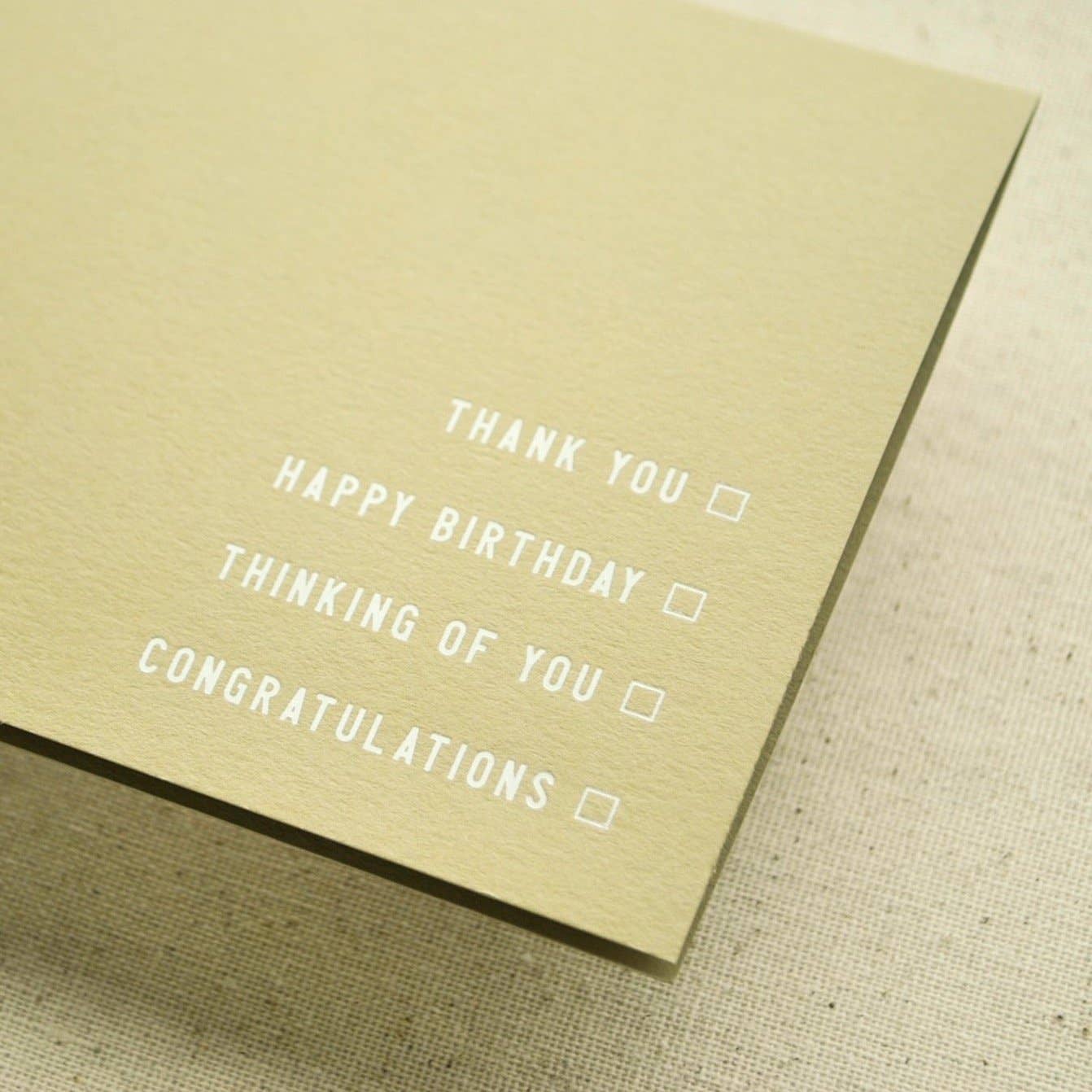 All Occasions Minimalist Checkbox Enclosure Cards 10ct