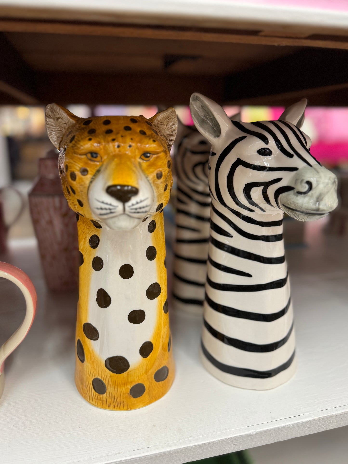 Zebra Stoneware Vase/Planter