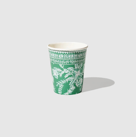 Emerald Toile Cups-10ct