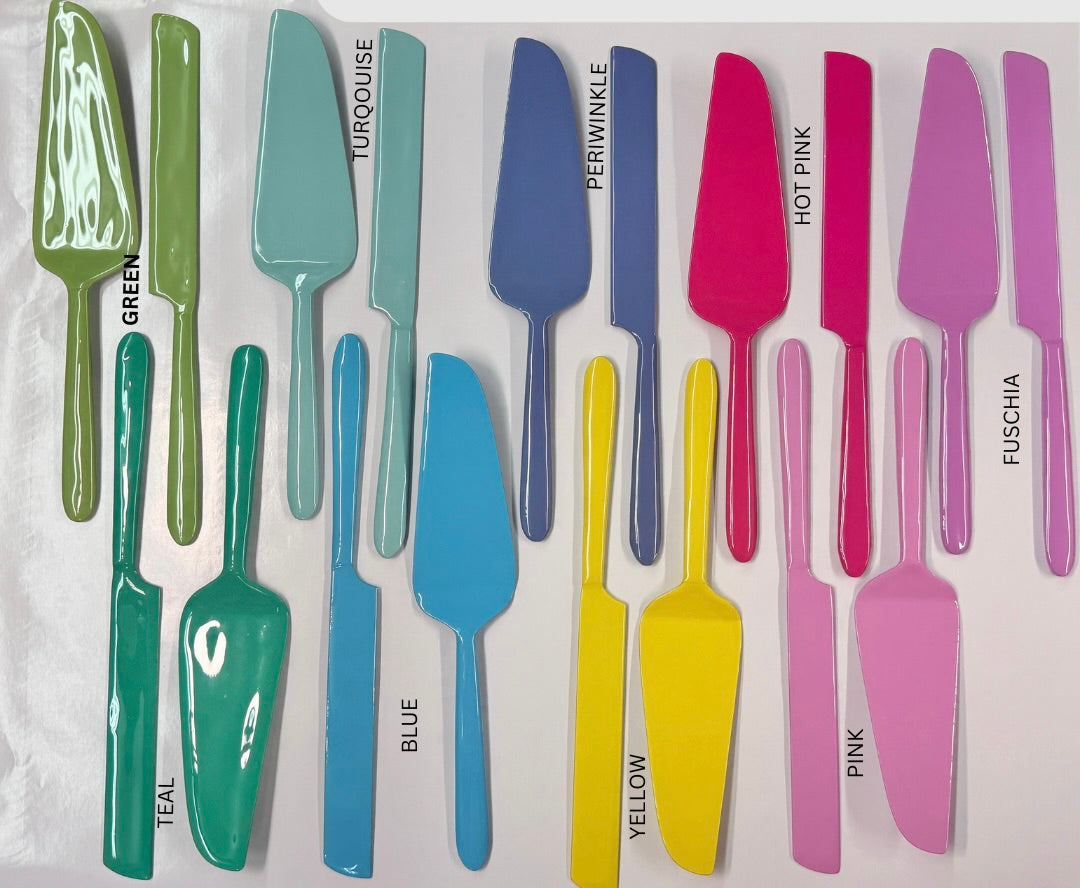 Glitterville Sugar Sweet Cake Server & Knife