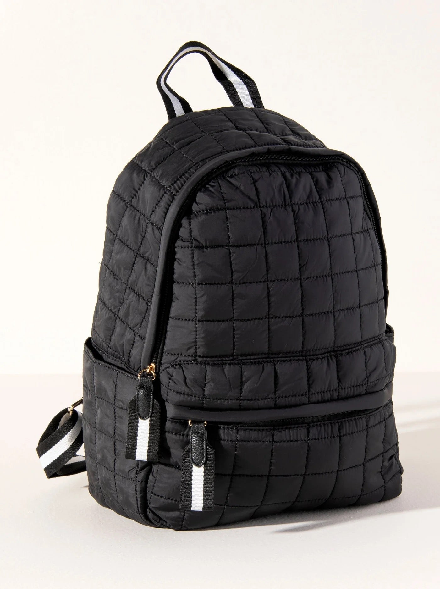 Black & White Puffer Ezra Backpack