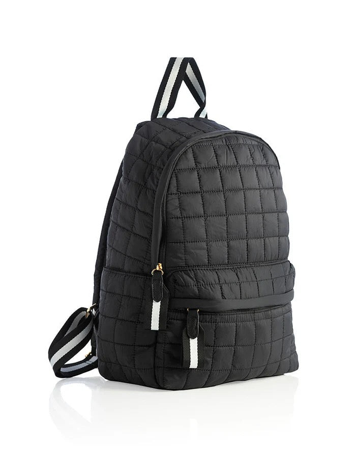 Black & White Puffer Ezra Backpack