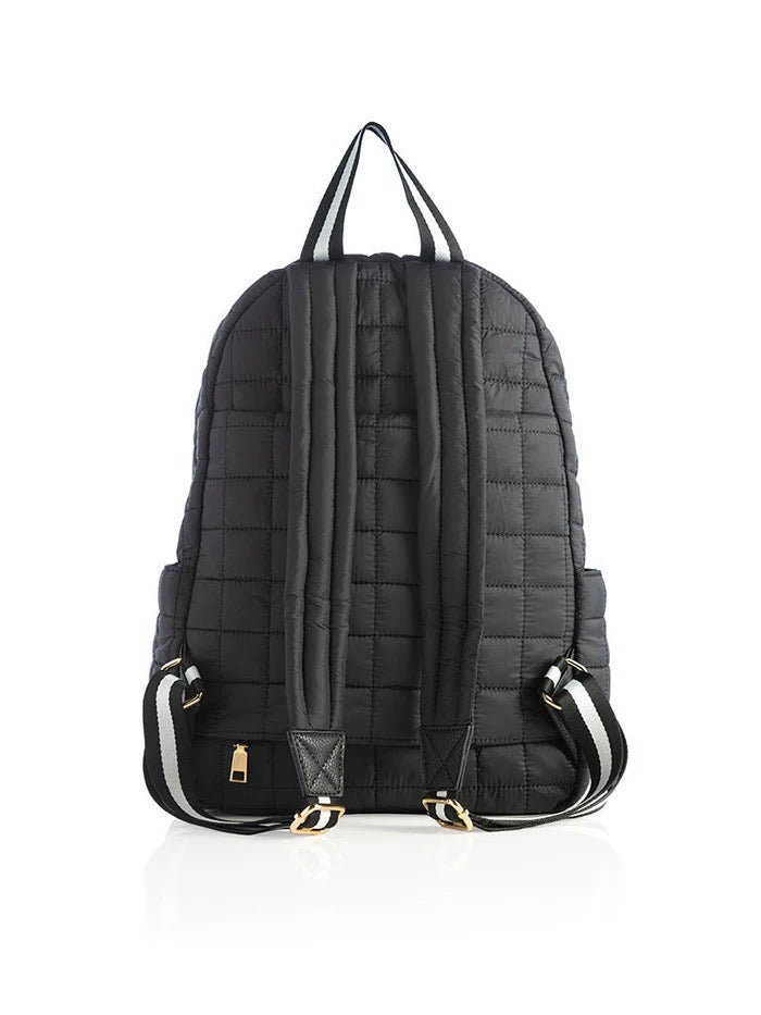 Black & White Puffer Ezra Backpack