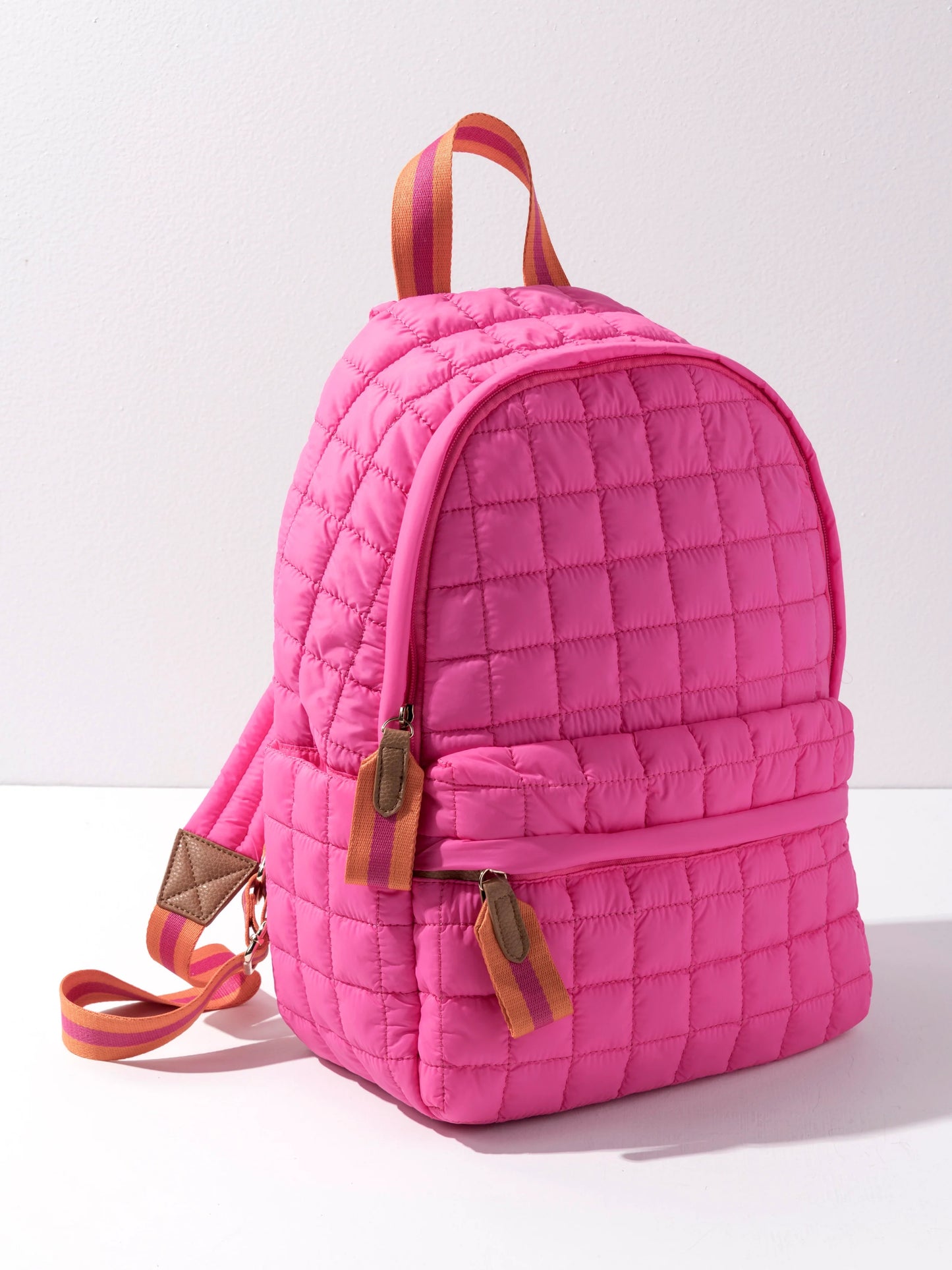 Pink & Orange Ezra Puffer Backpack