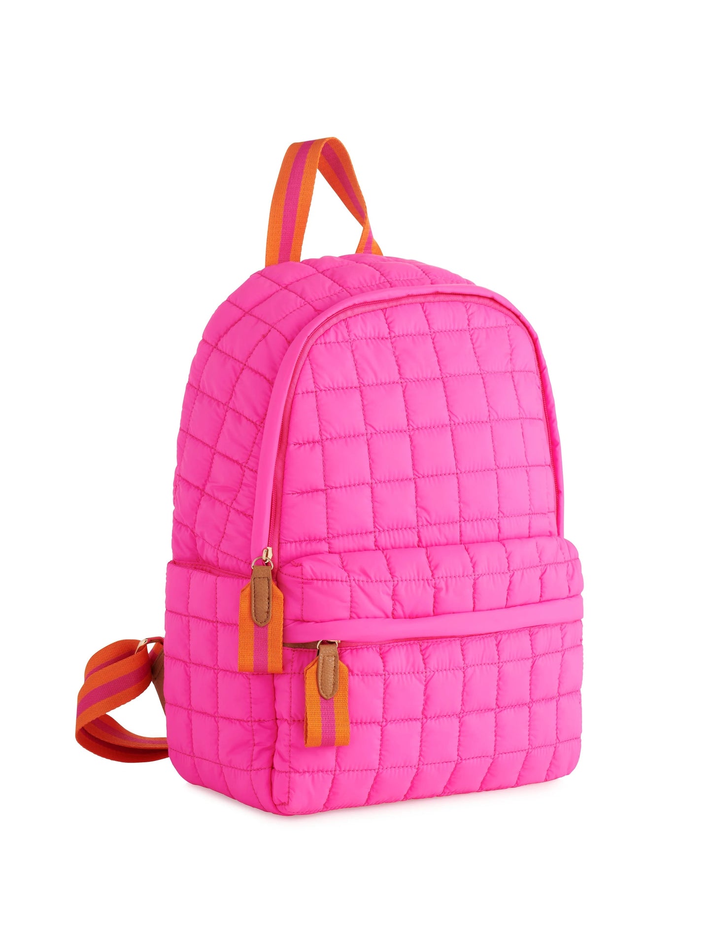 Pink & Orange Ezra Puffer Backpack