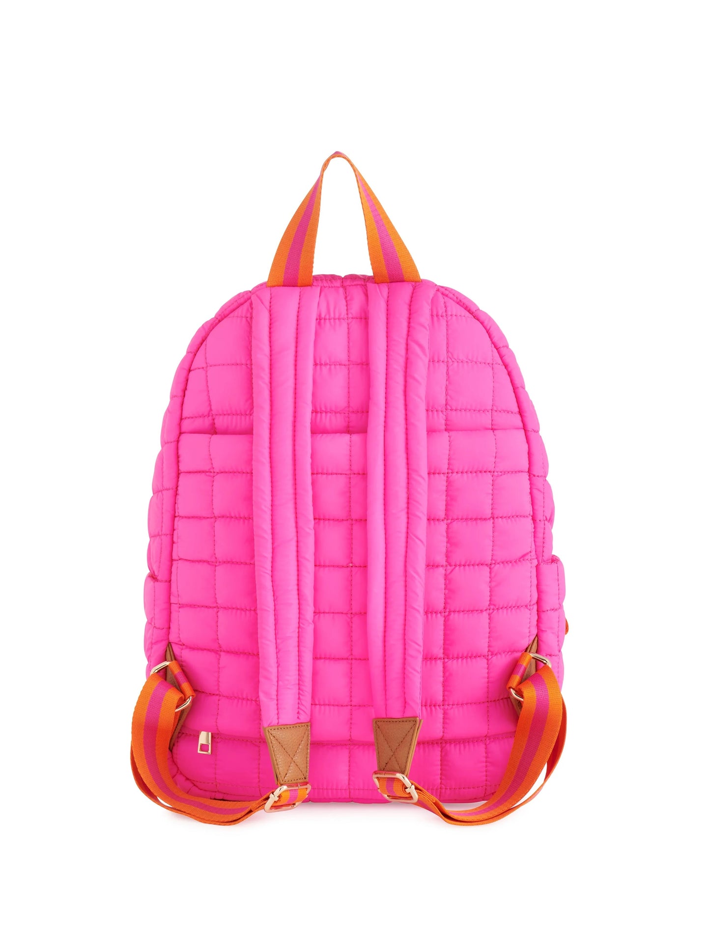 Pink & Orange Ezra Puffer Backpack
