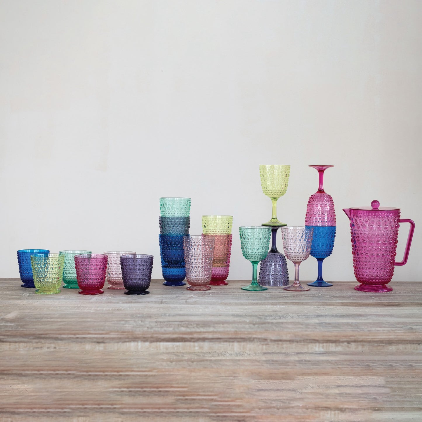 14oz Acrylic Stemmed Glass