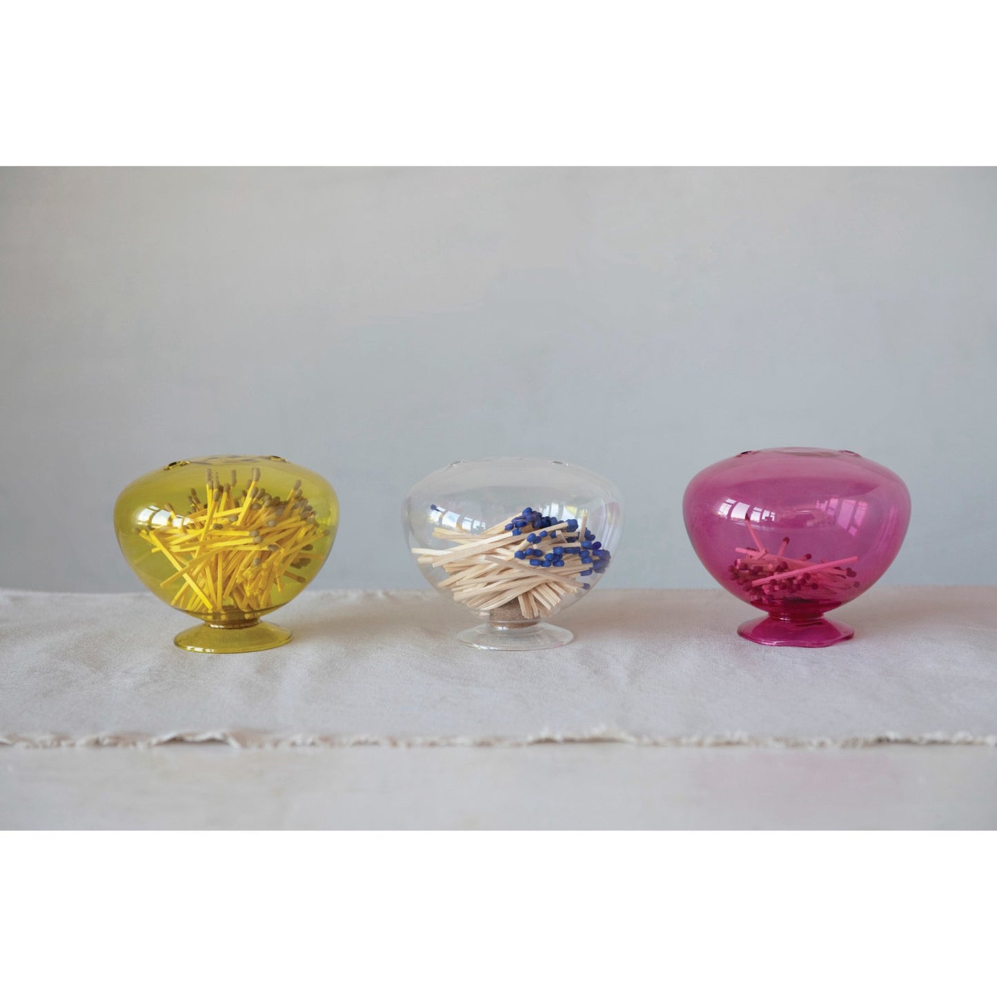 Glass Match Holder & Striker