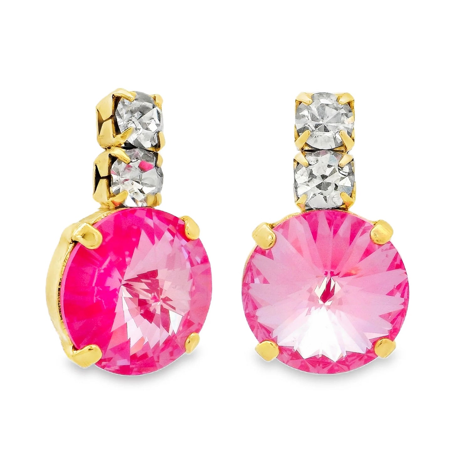 Dee Earrings in Fairy Dust- Ultra Fucshia Moon