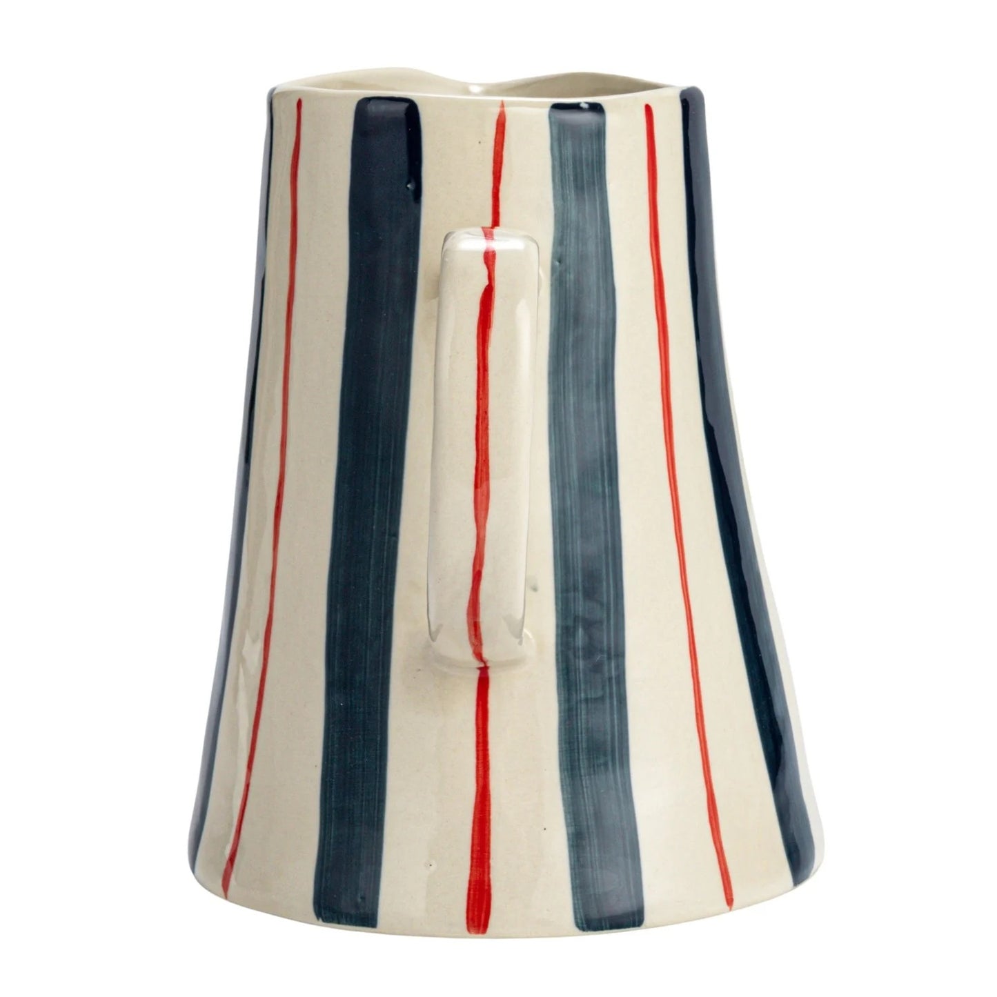 2 Quart Hand Painted Stoneware Pitcher