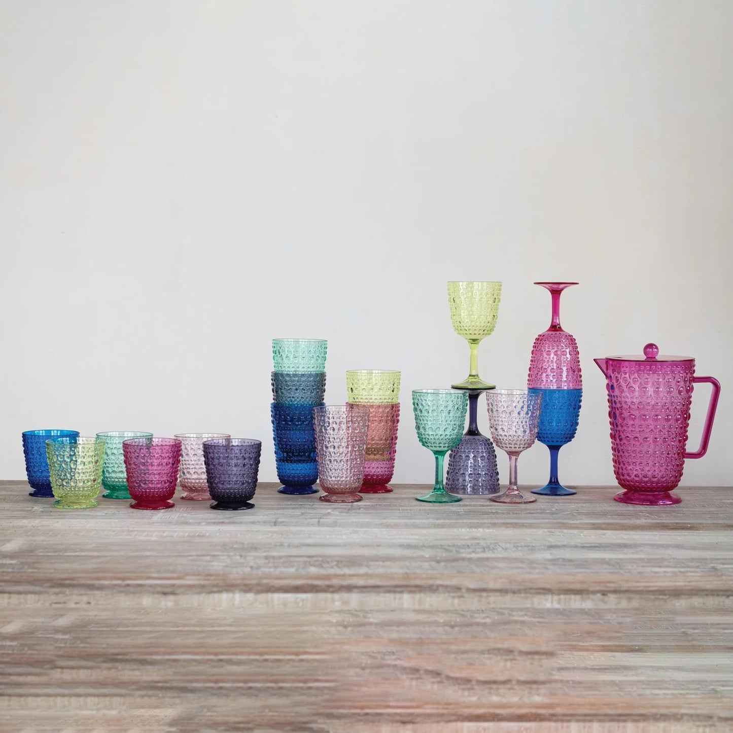 20oz Acrylic Footed Drinking Glass