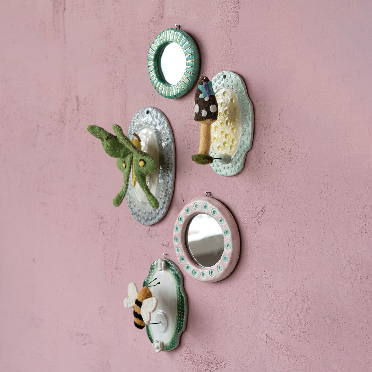 Turquoise 5" Mirror (Hang or Stand)