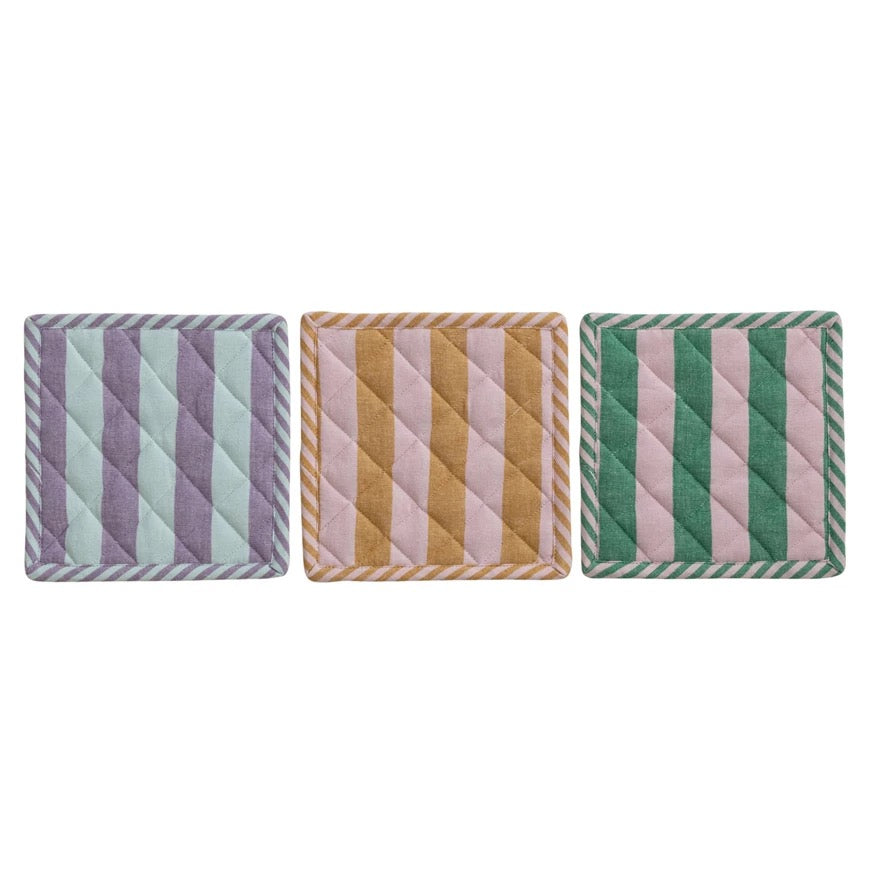 Striped Pot Holder- 3 Colors
