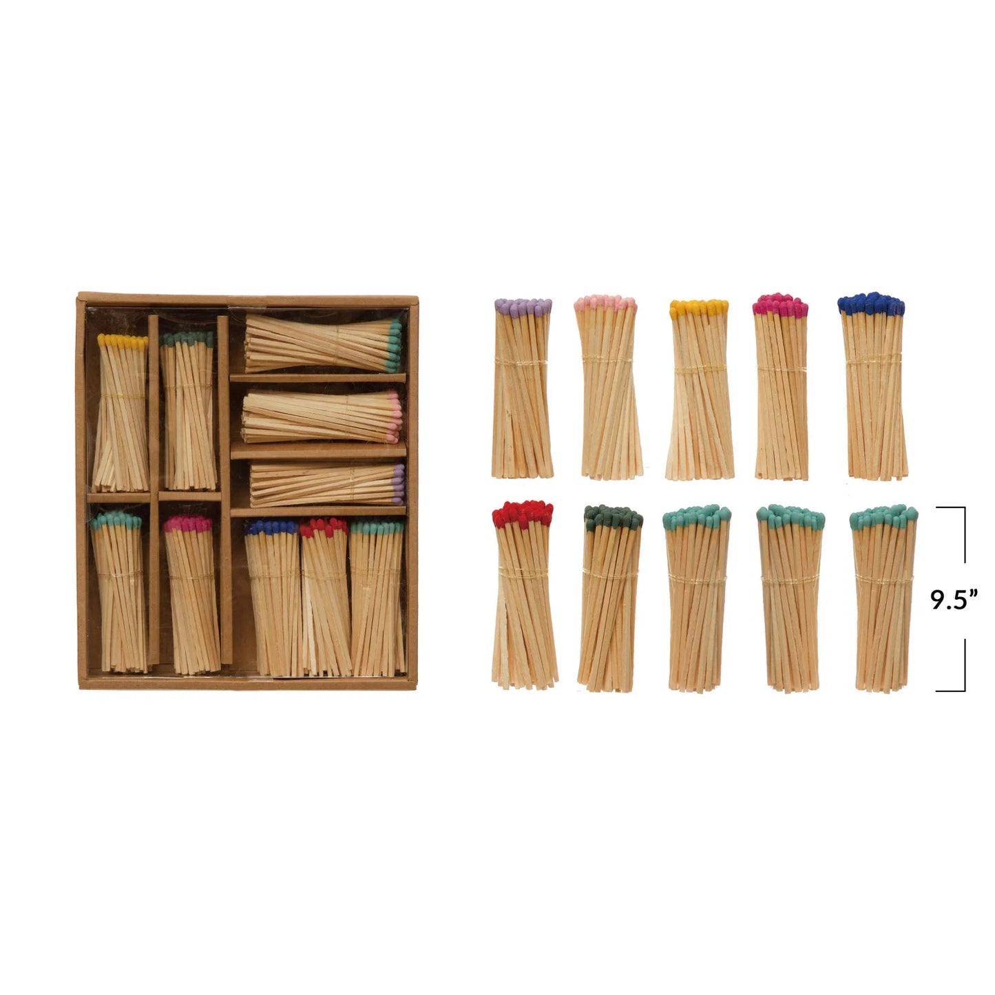 Multicolor Matches Gift Set (150 Matches in 10 Colors)