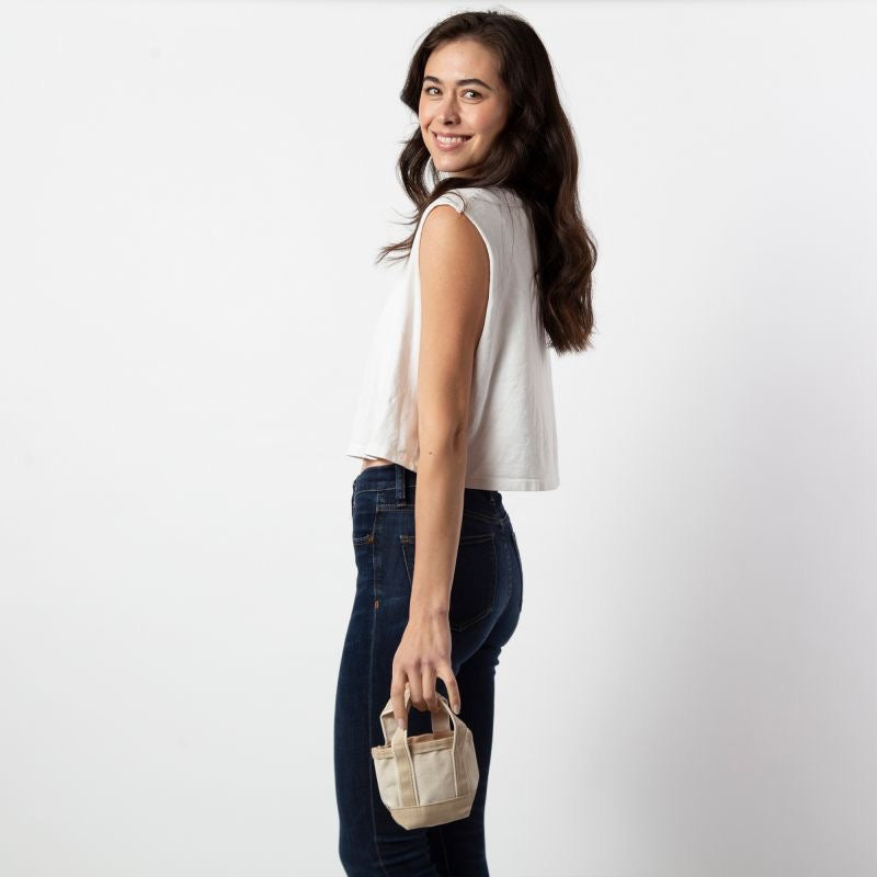 Mini Canvas Tote- 2 Colors