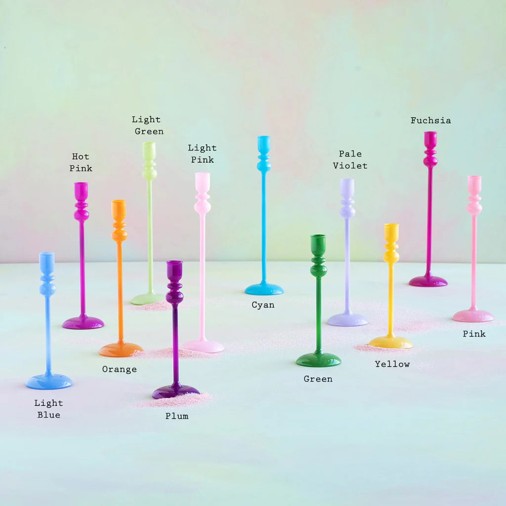 Glitterville Sugar Plum Taper Candle Holder