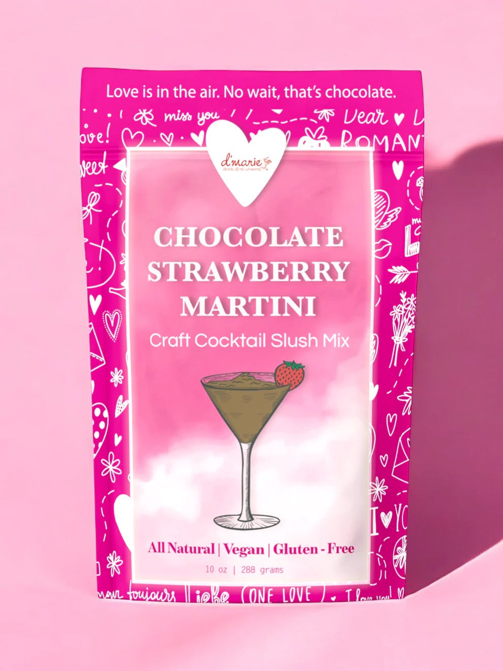 Chocolate Strawberry Martini Cocktail Slush Mix