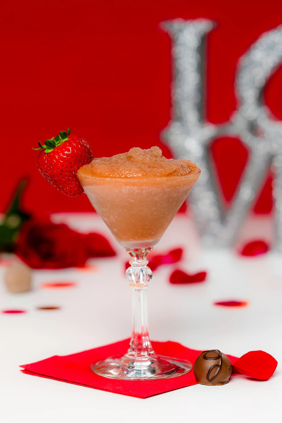 Chocolate Strawberry Martini Cocktail Slush Mix